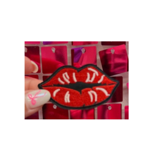 Red Lips Iron On Patch