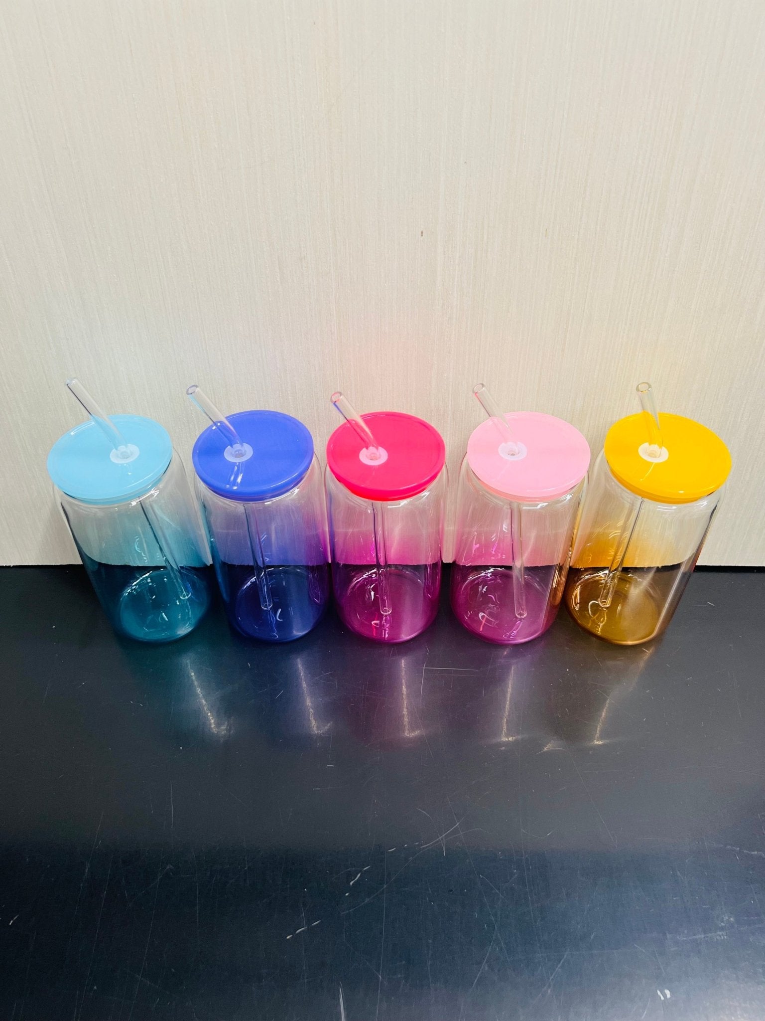 16oz. Ombre Glass Can Tumbler - My Vinyl Craft