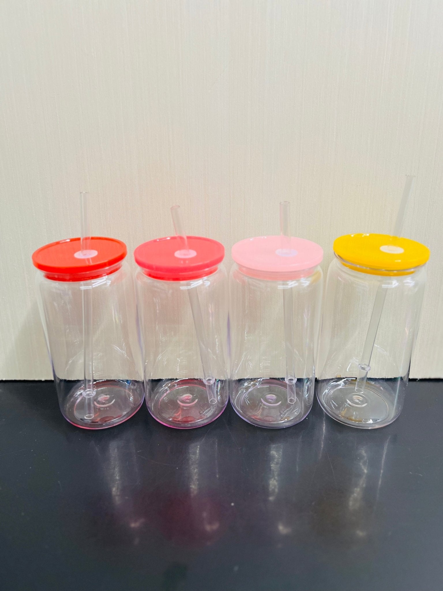 16oz. Plastic Can Cup with Lid and Straw - My Vinyl Craft