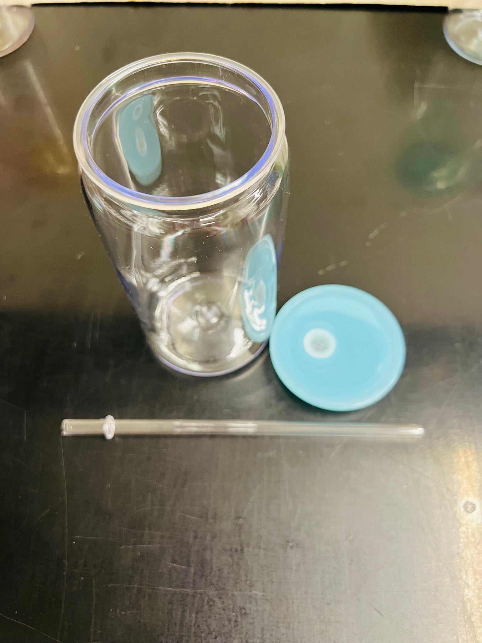 16oz. Plastic Can Cup with Lid and Straw - My Vinyl Craft