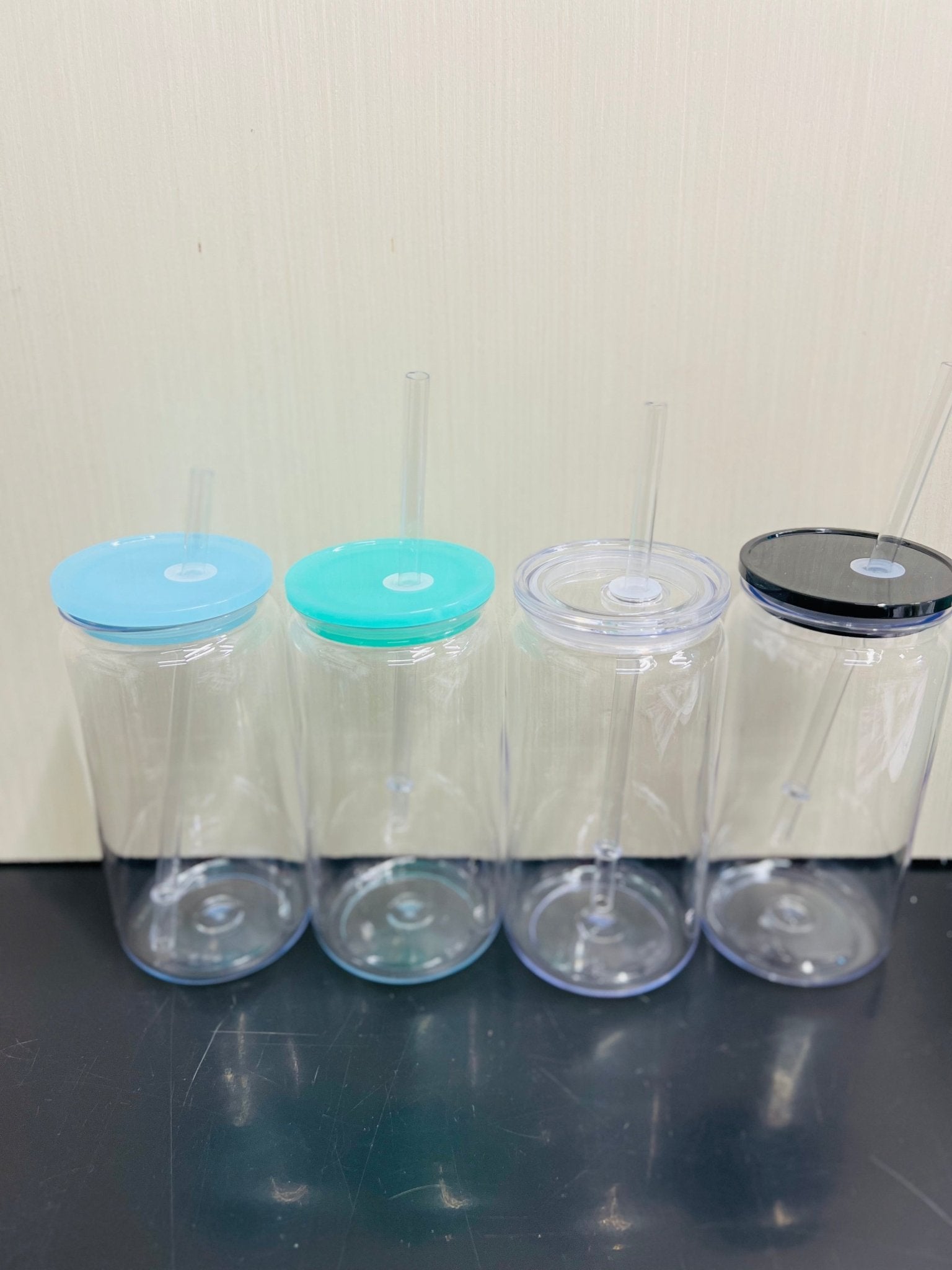 16oz. Plastic Can Cup with Lid and Straw - My Vinyl Craft