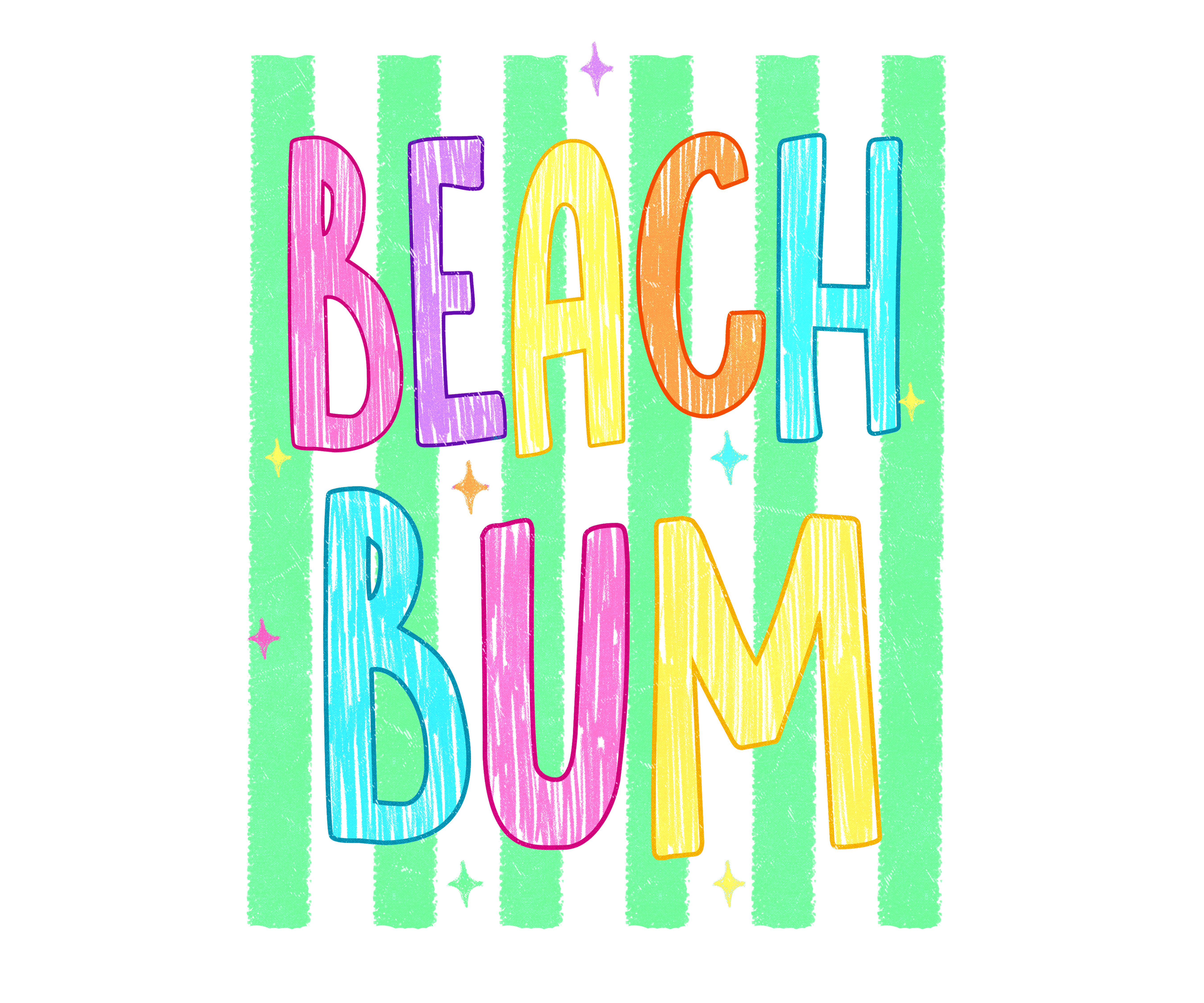 SM11 - Beach Bum DTF Transfer