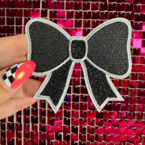 Big Bow Iron on Patch Multicolor