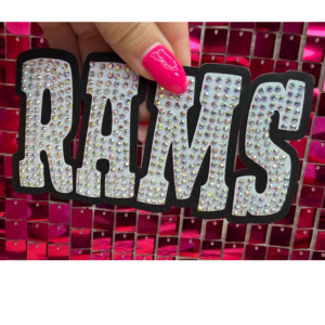 Rams Oversize Hat Rhinestone Transfer
