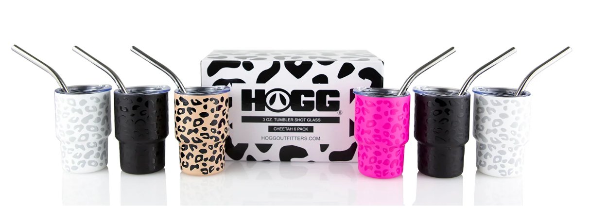 3oz Leopard Shot Glass - My Vinyl Craft