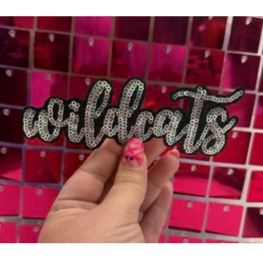 Wildcats Sequins Iron on Patch