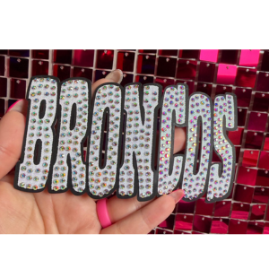 Broncos Oversize Hat Rhinestone Transfer