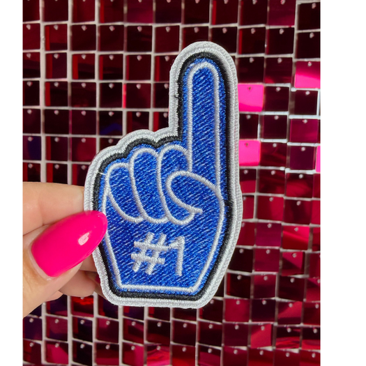 Foam Finger Colors Iron on Patch
