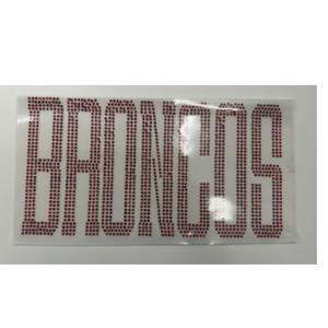 Large Broncos Rhinestone Transfer
