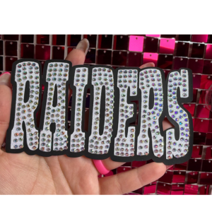 Raiders Oversize Hat Rhinestone Transfer