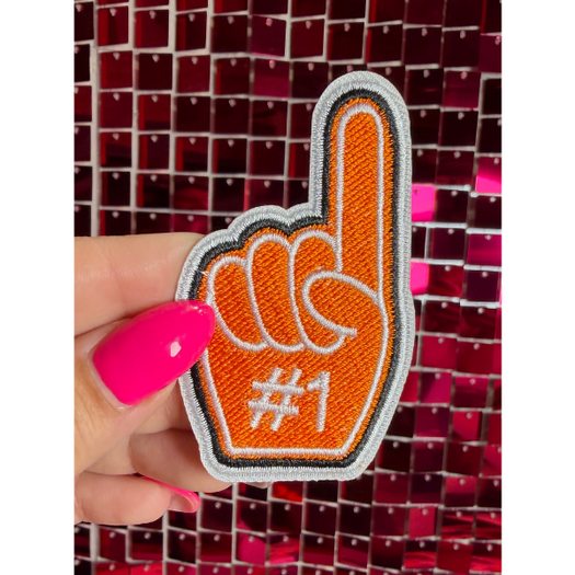Foam Finger Colors Iron on Patch