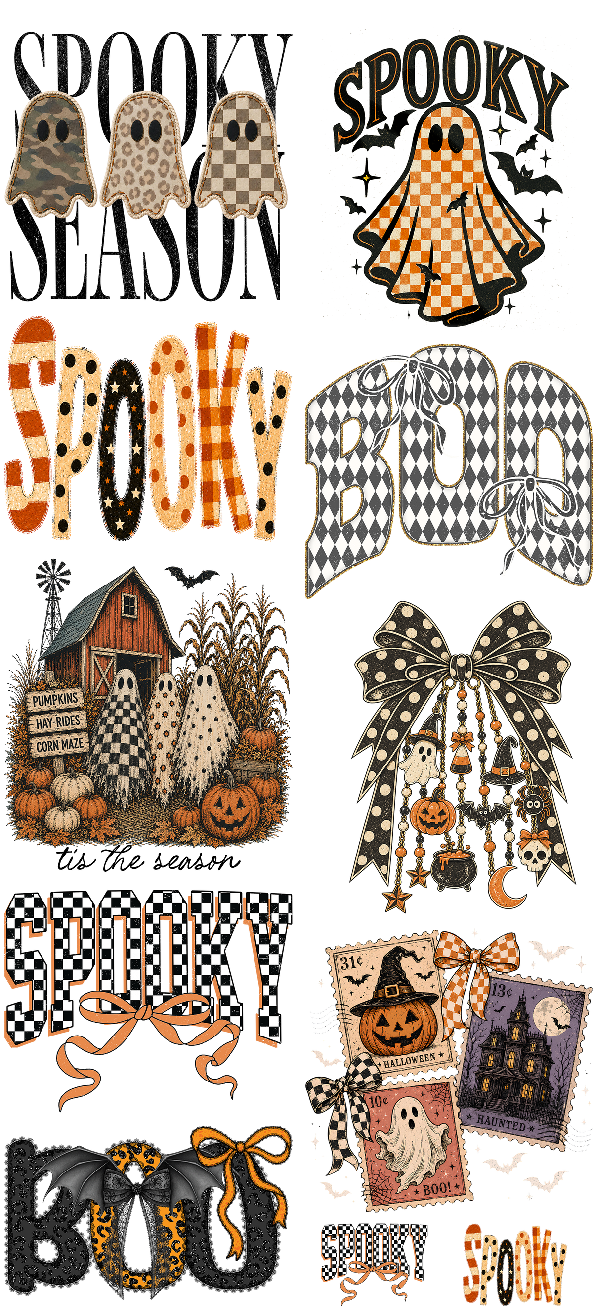 Neutral Halloween Pre-Made Gangsheet