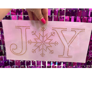 Joy Rhinestone Transfer