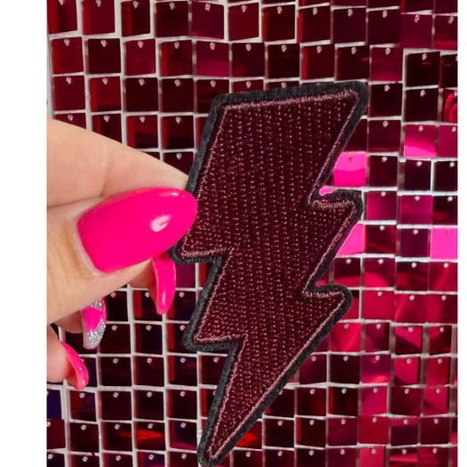 Solid Bolt Iron on Patch