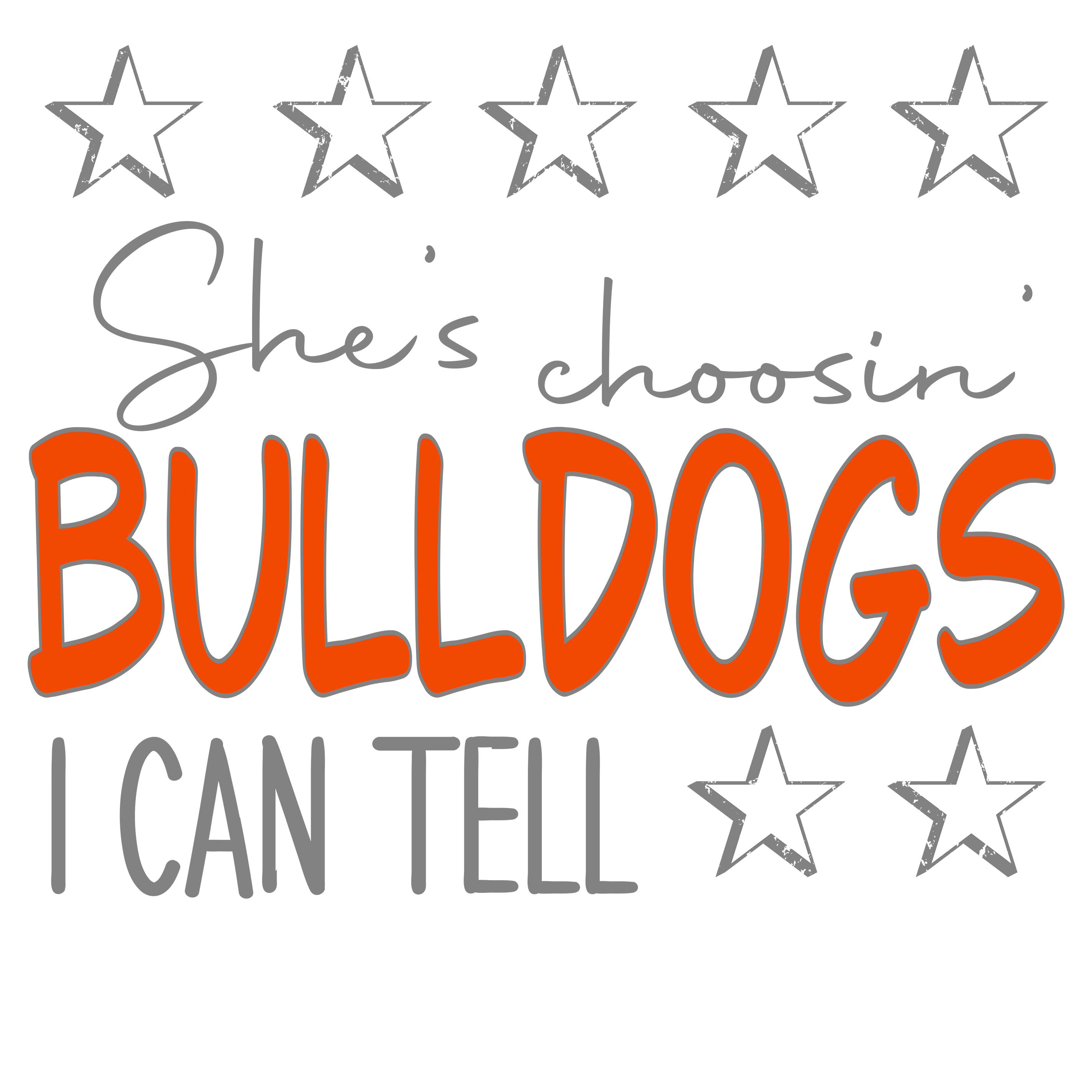 SP2 - Choosin Bulldogs DTF transfers
