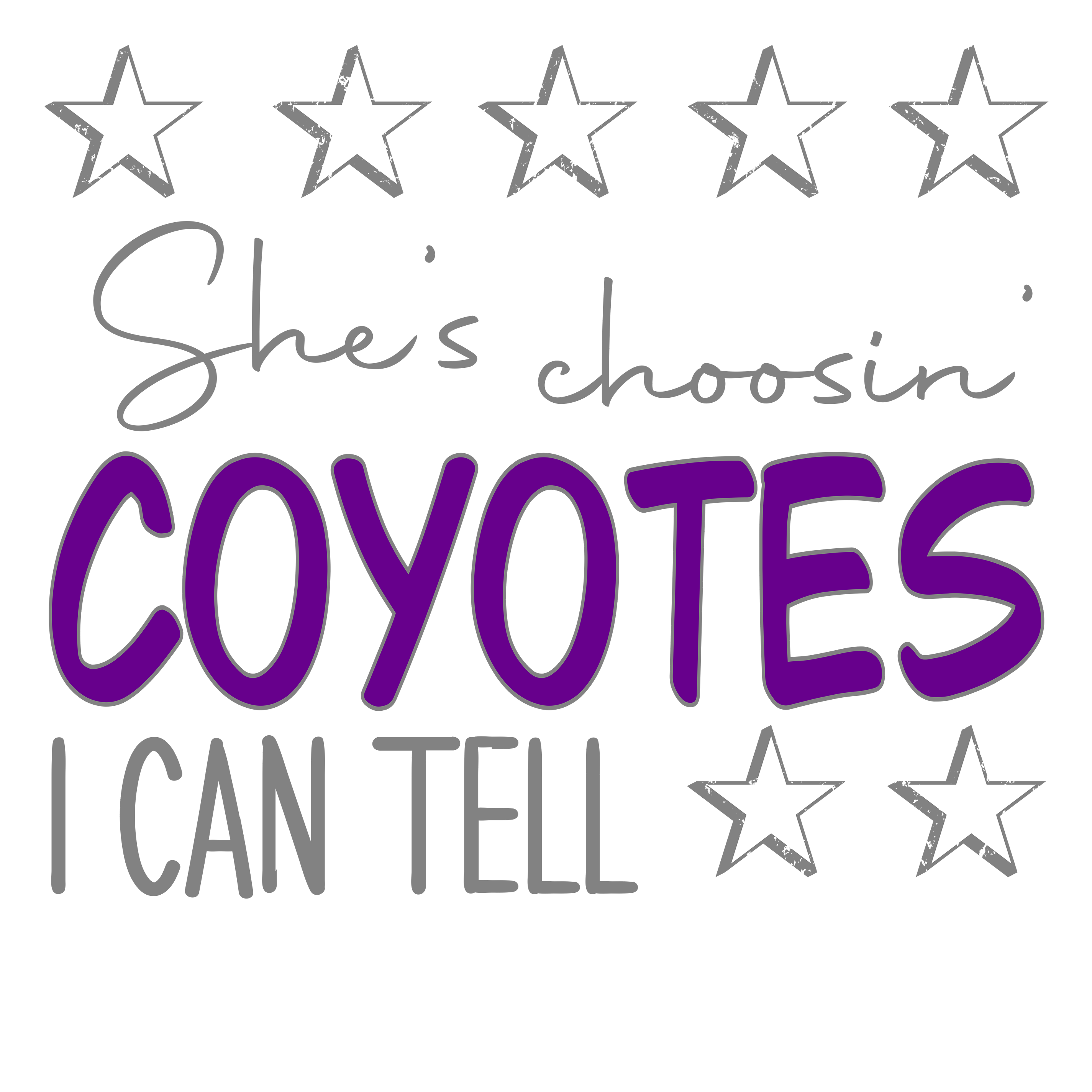 SP3 - Choosin Coyotes DTF transfers