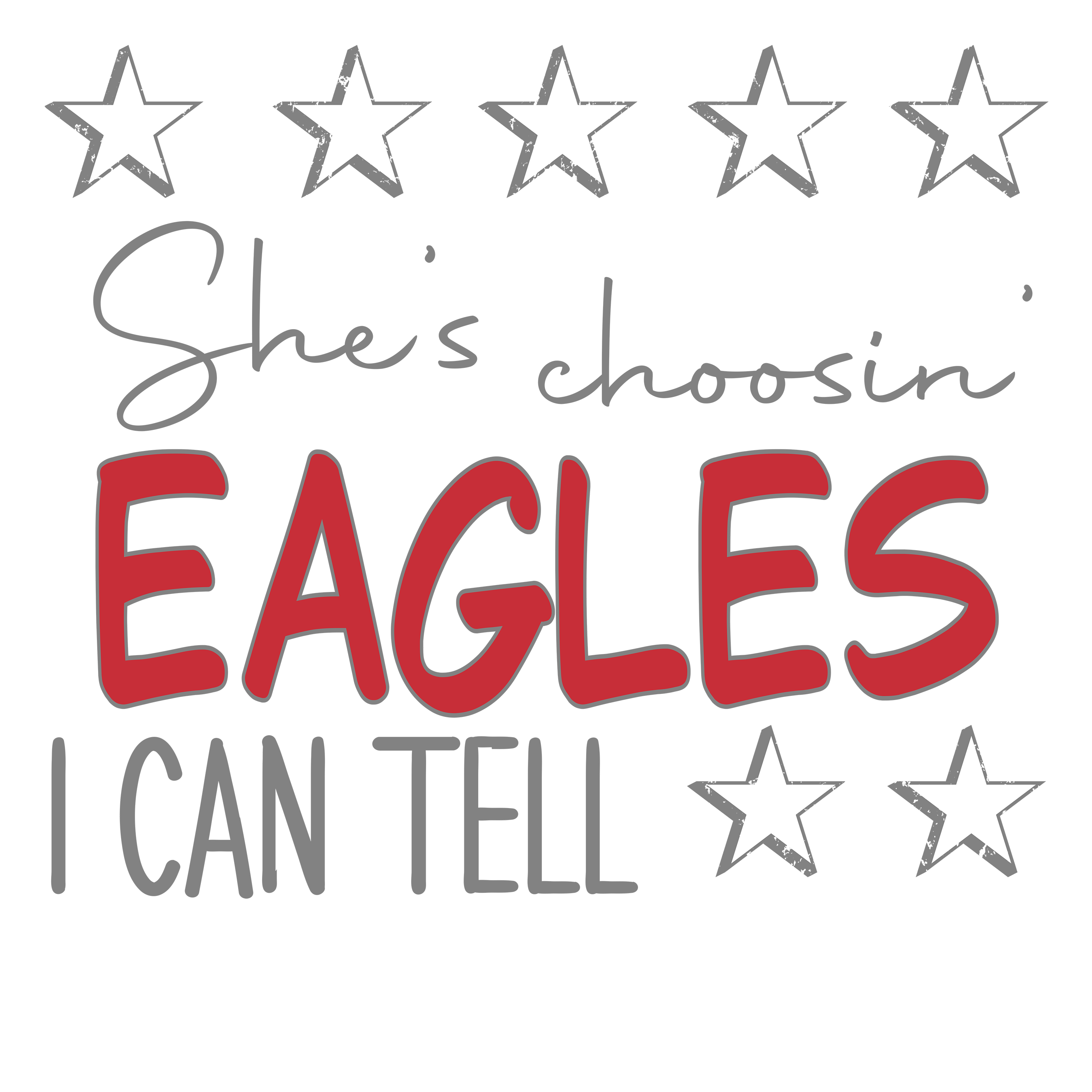 SP10 - Choosin Eagles Red DTF Transfer