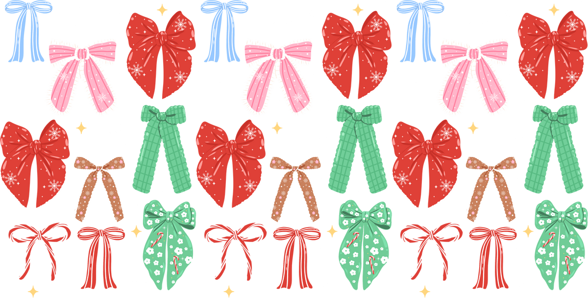 UV45 - Coquette Christmas UV DTF Cup Wrap
