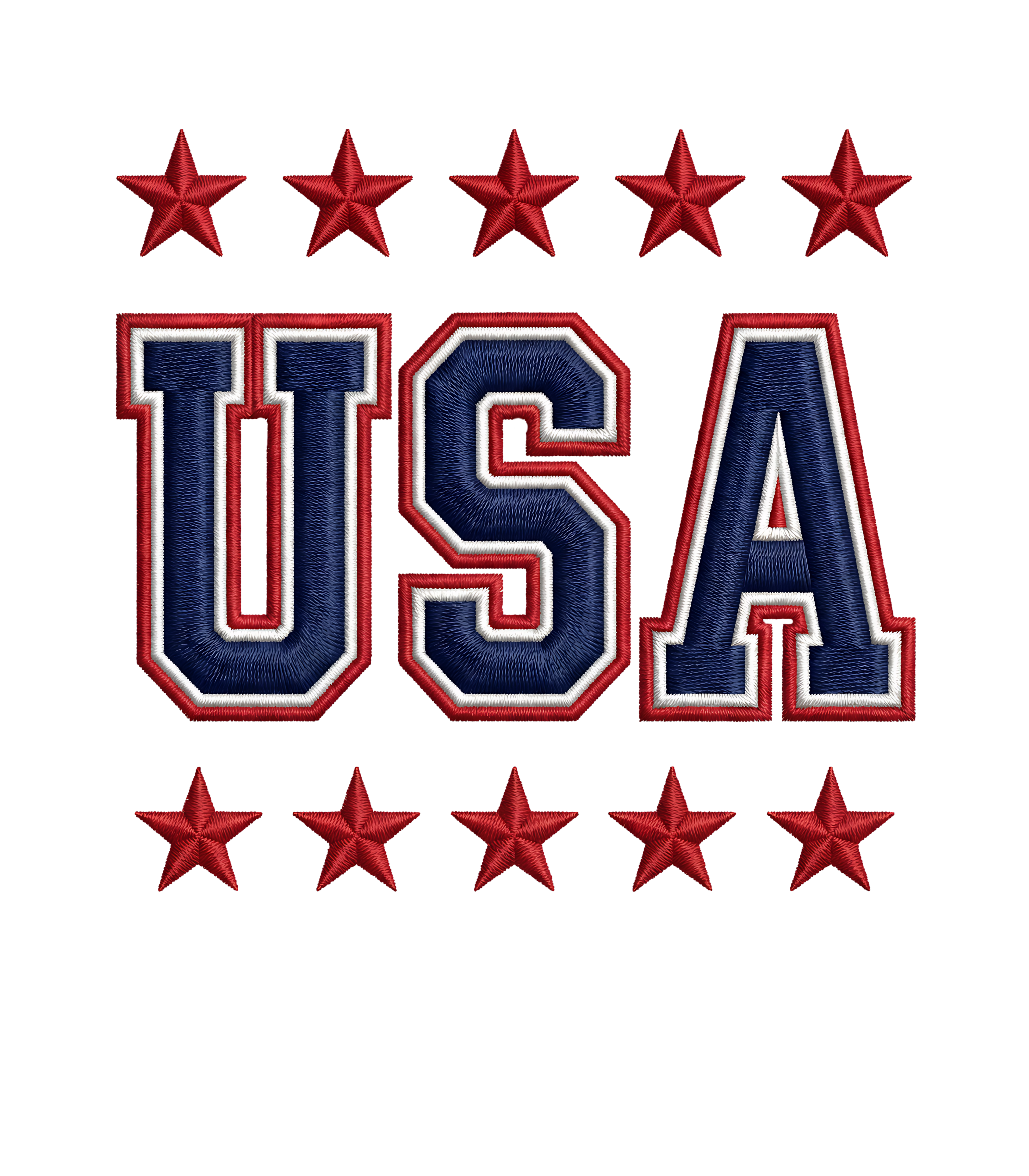 ID9 - Faux Embroider USA DTF Transfer