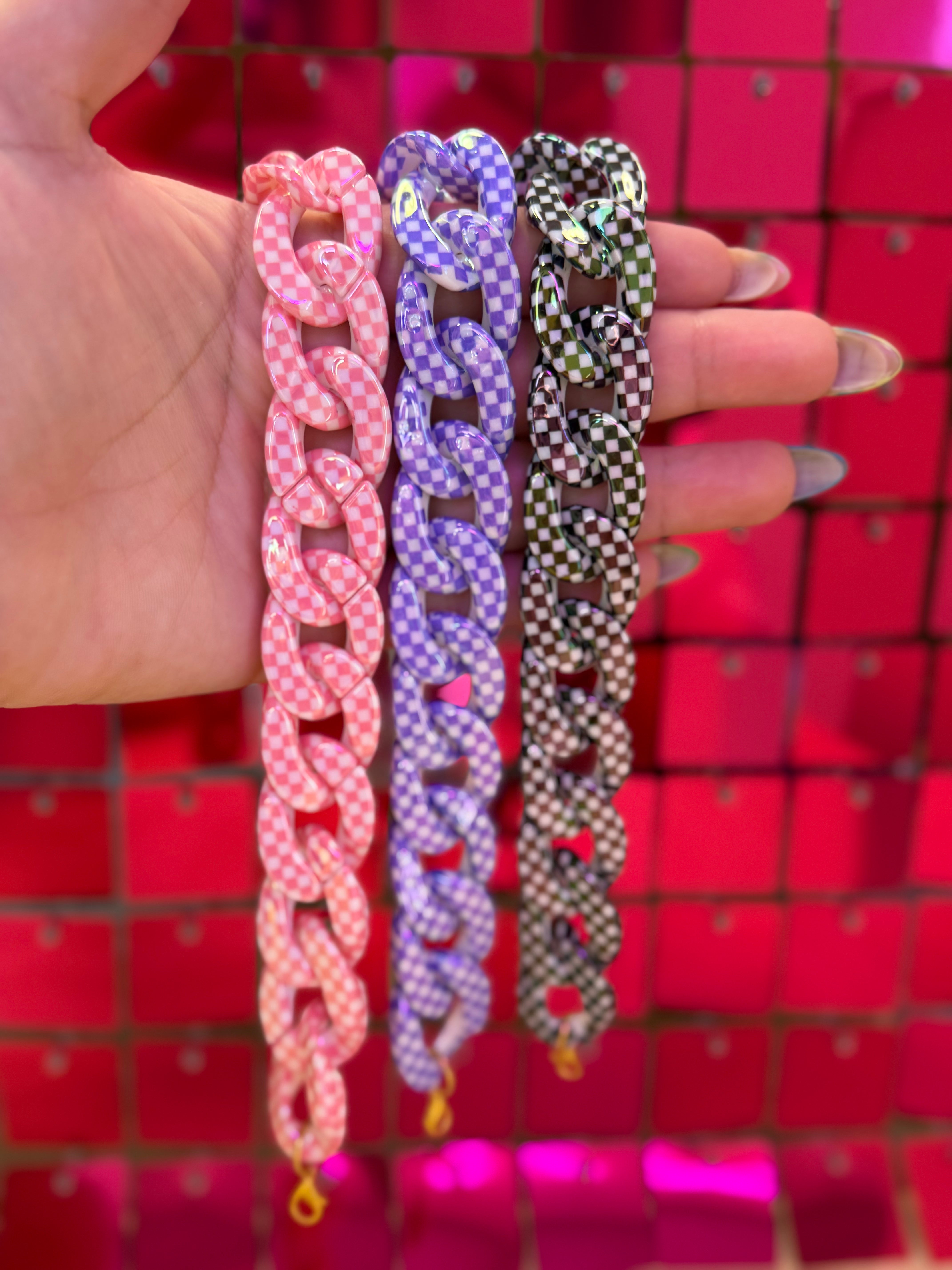 Checkered Hat Chains