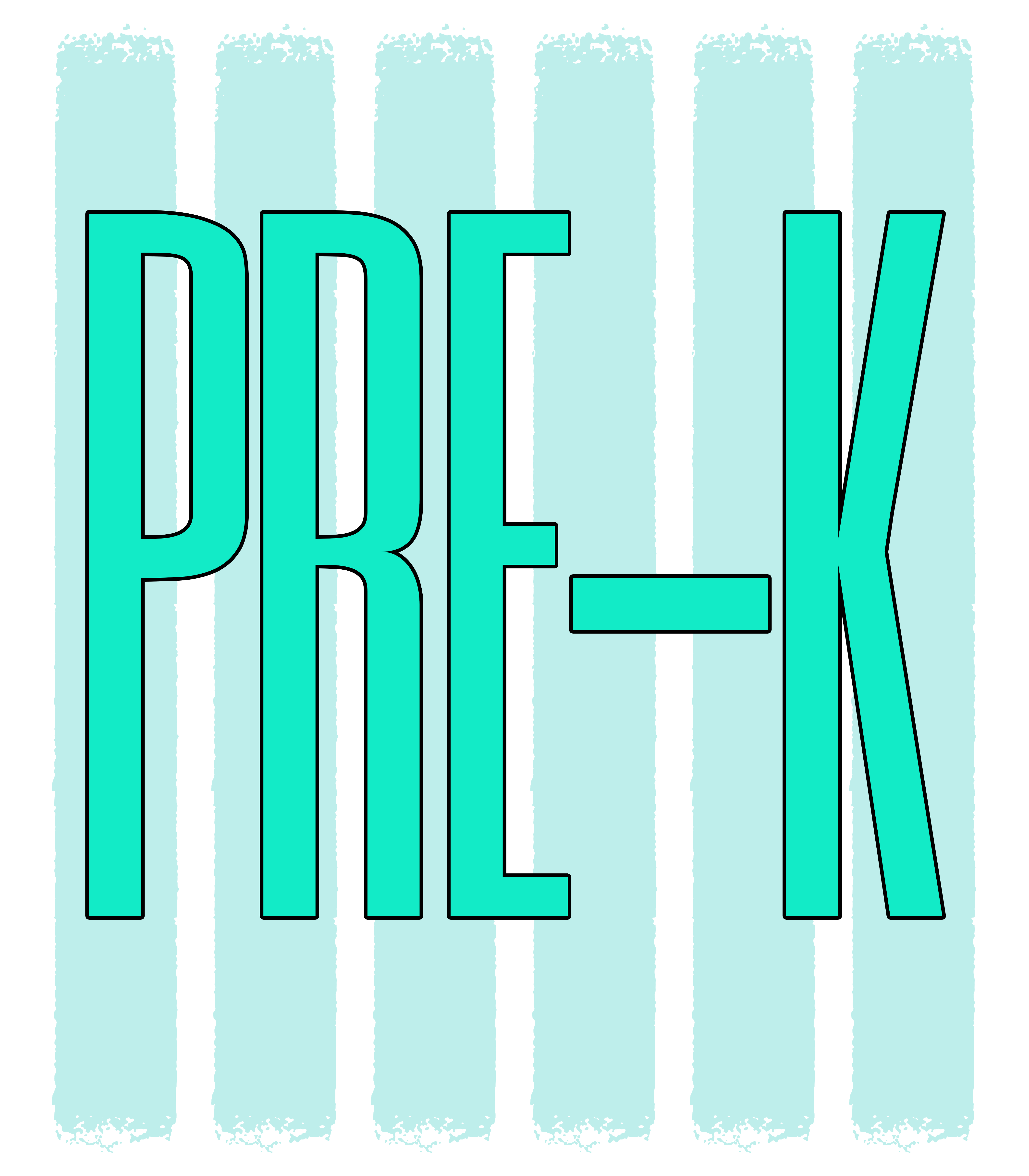 GL1 - Neon Stripe Block Grade PreK-4th Grade DTF Transfer
