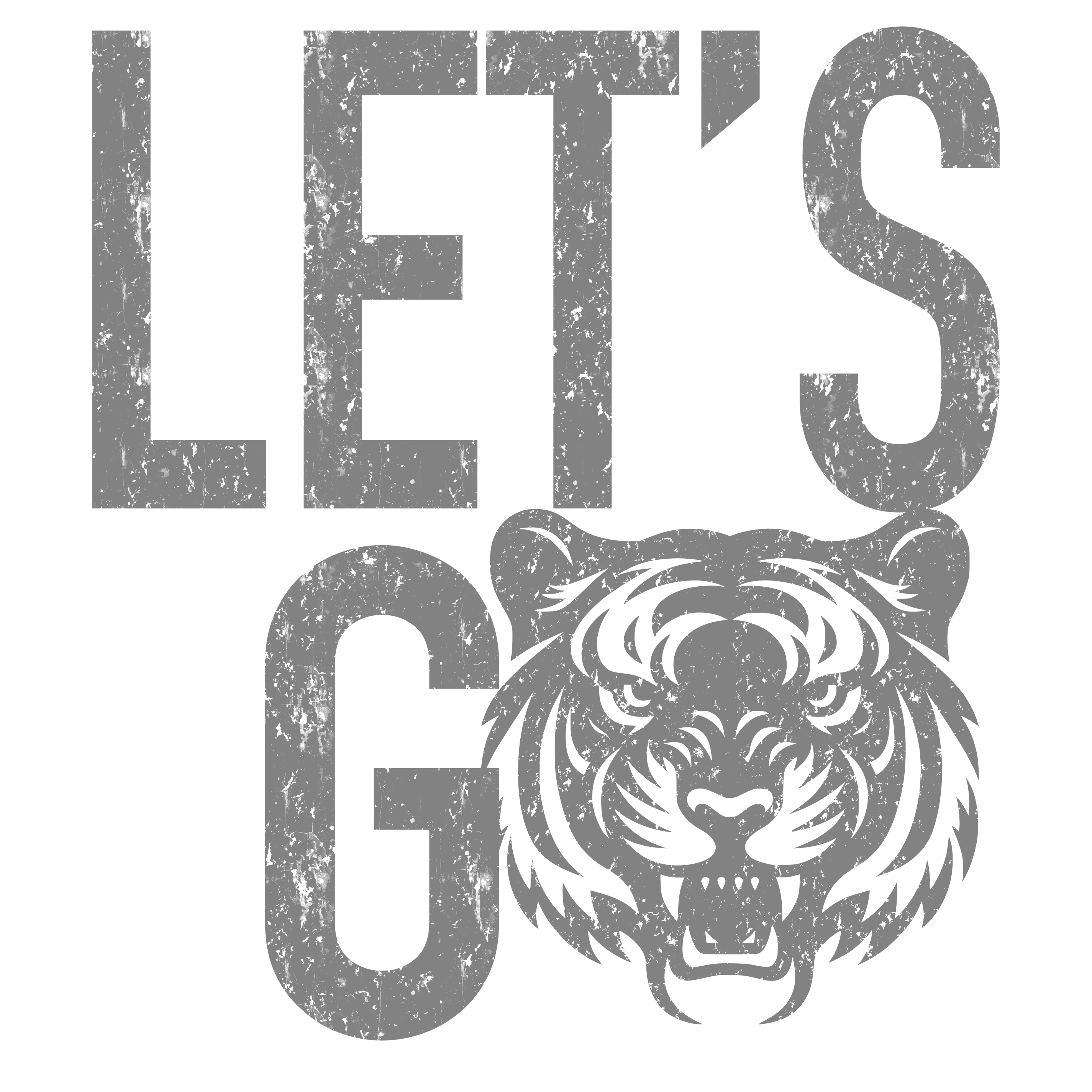 Let's go Tigers DTF Transfer