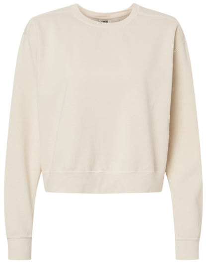 Comfort Color Mid-Length Crewneck Sweatshirt (Crop) - 1566L **PRE-ORDER**