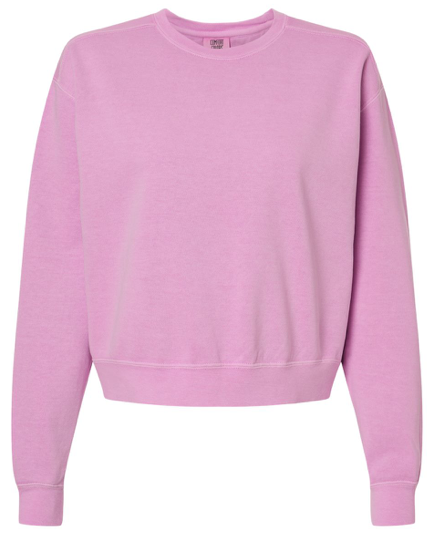 Comfort Color Mid-Length Crewneck Sweatshirt (Crop) - 1566L **PRE-ORDER**