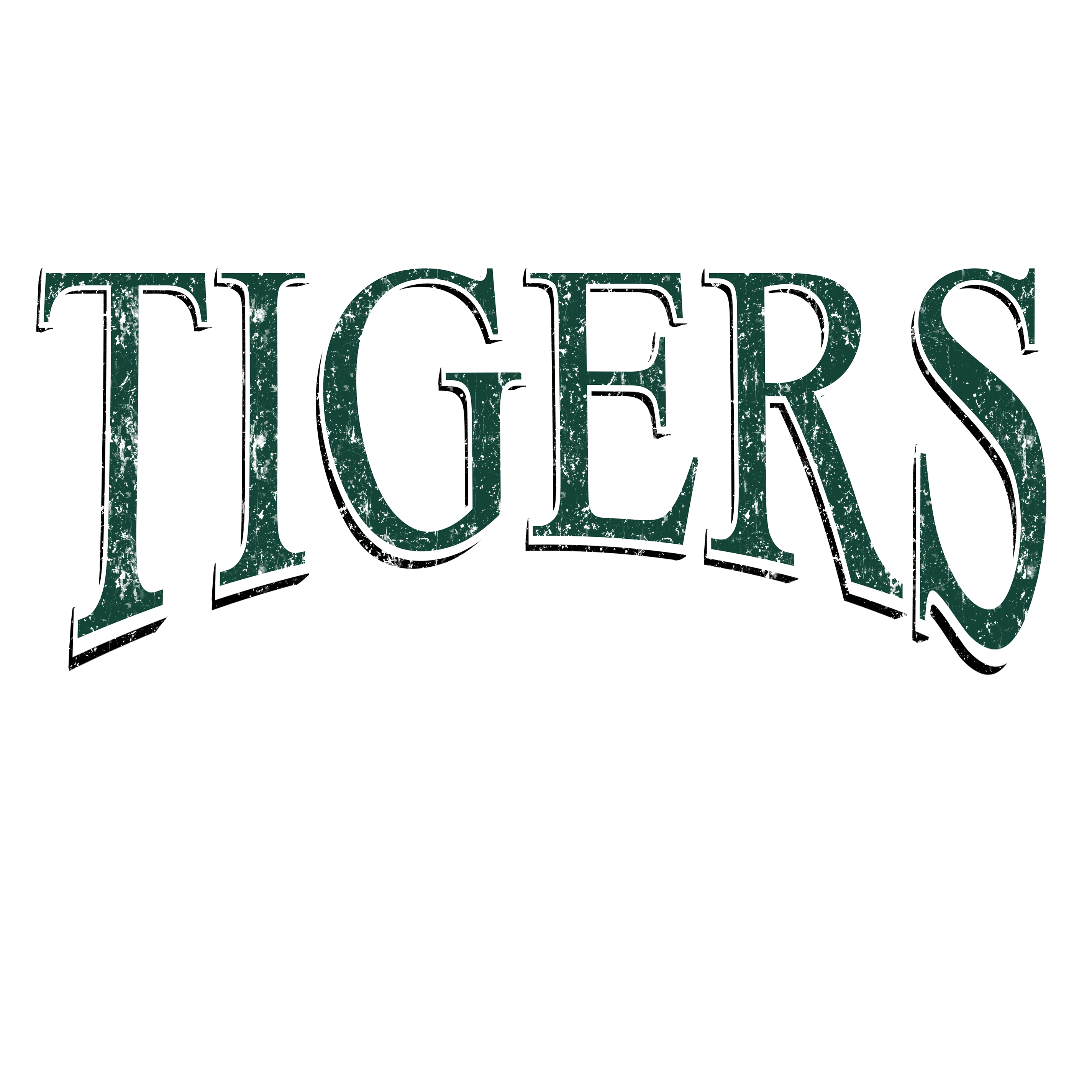 Tigers Times Green DTF Transfer