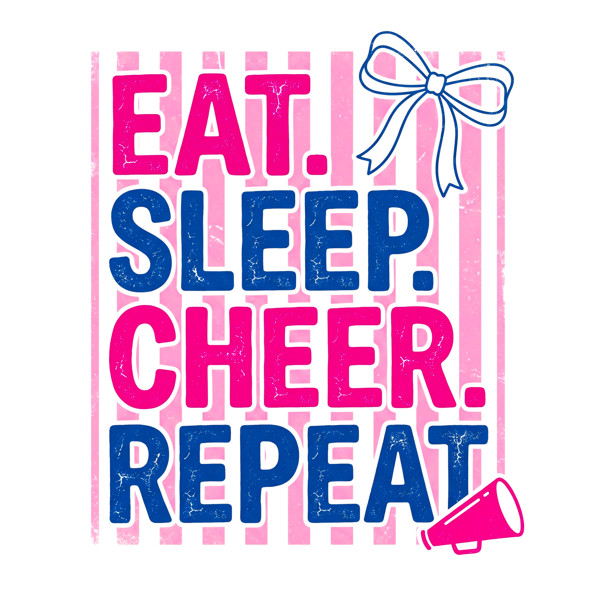 POM3 - Cheer Sleep Repeat DTF Transfer
