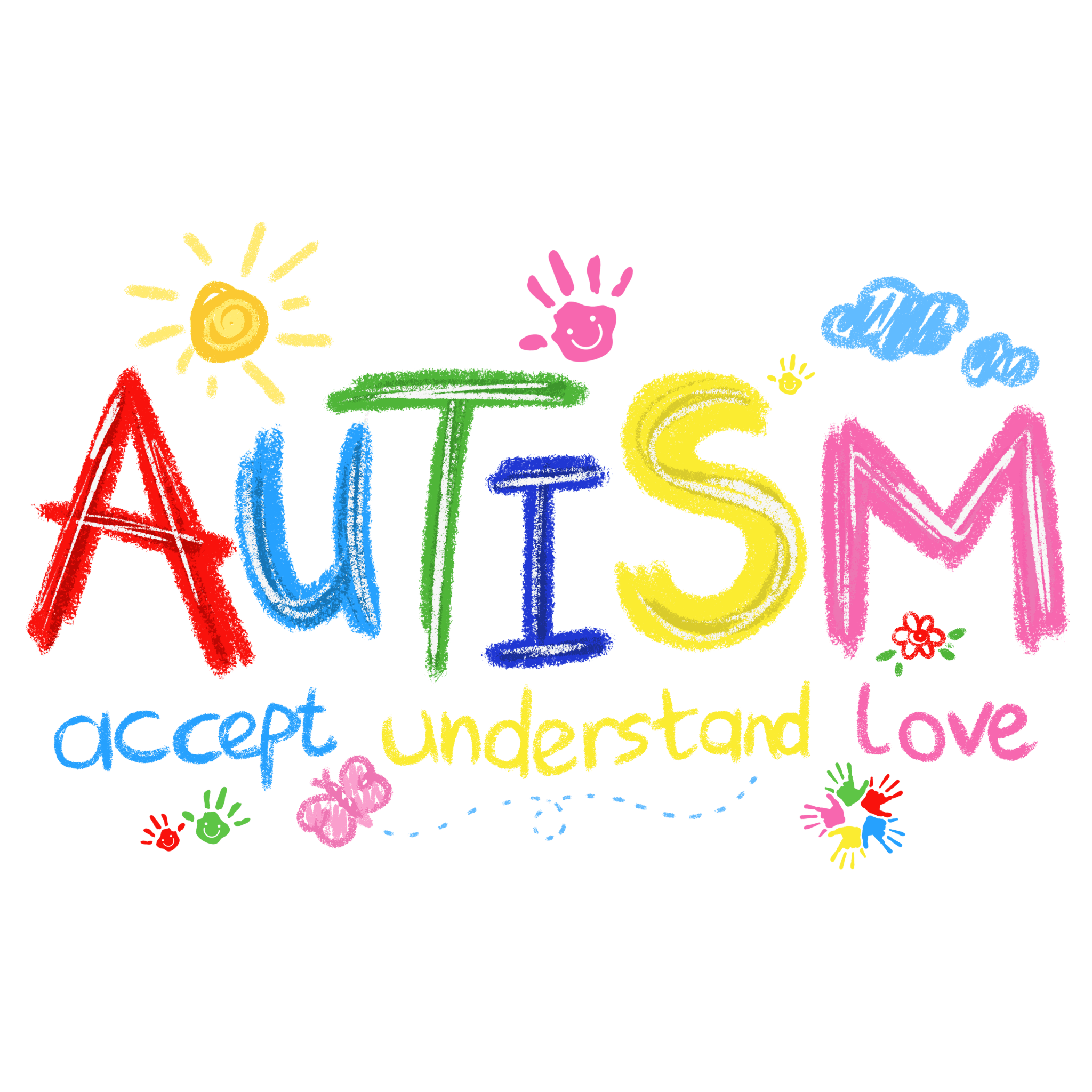 AU3 - Brushstroke Autism DTF Transfer - My Vinyl Craft