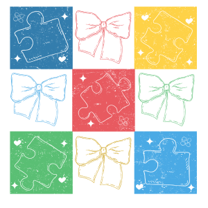 AU9 - Checkered Autism DTF Transfer - My Vinyl Craft