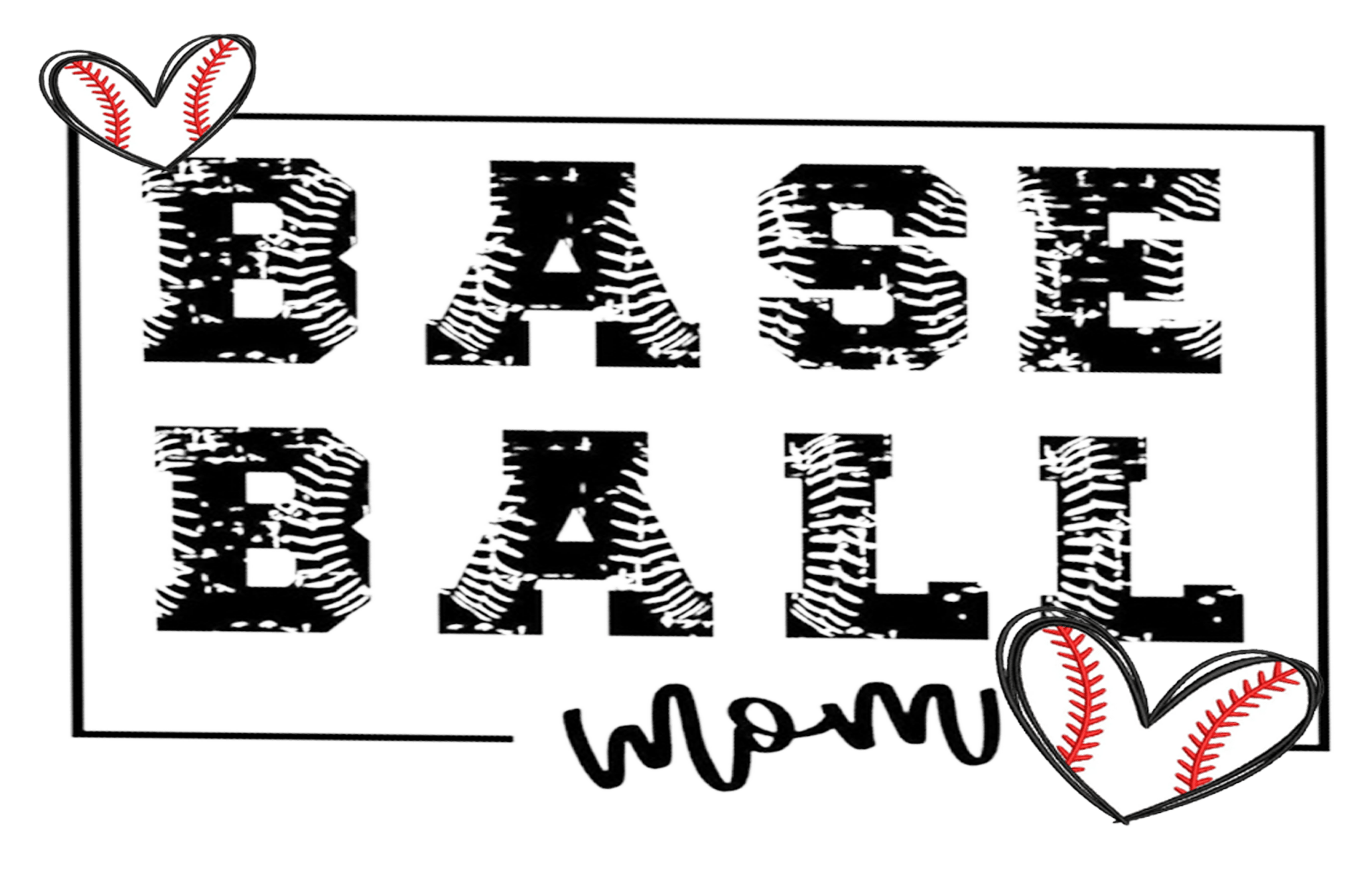 Baseball Mom Hat DTF Transfer - My Vinyl Craft