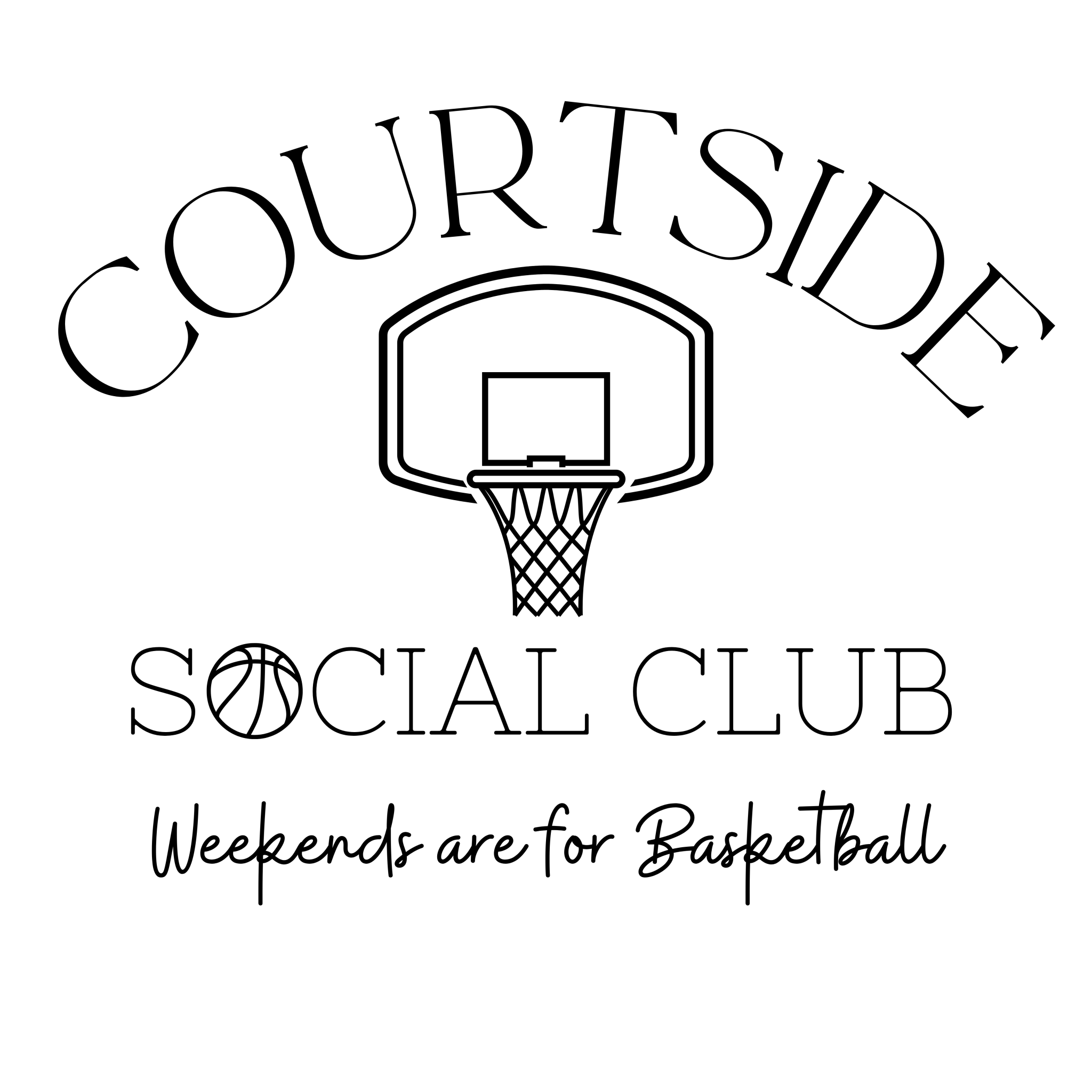 Basketball Courtside DTF Transfer - My Vinyl Craft