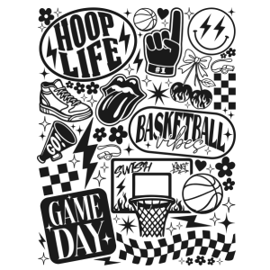 BB6 - Basketball Segway DTF Transfer - My Vinyl Craft