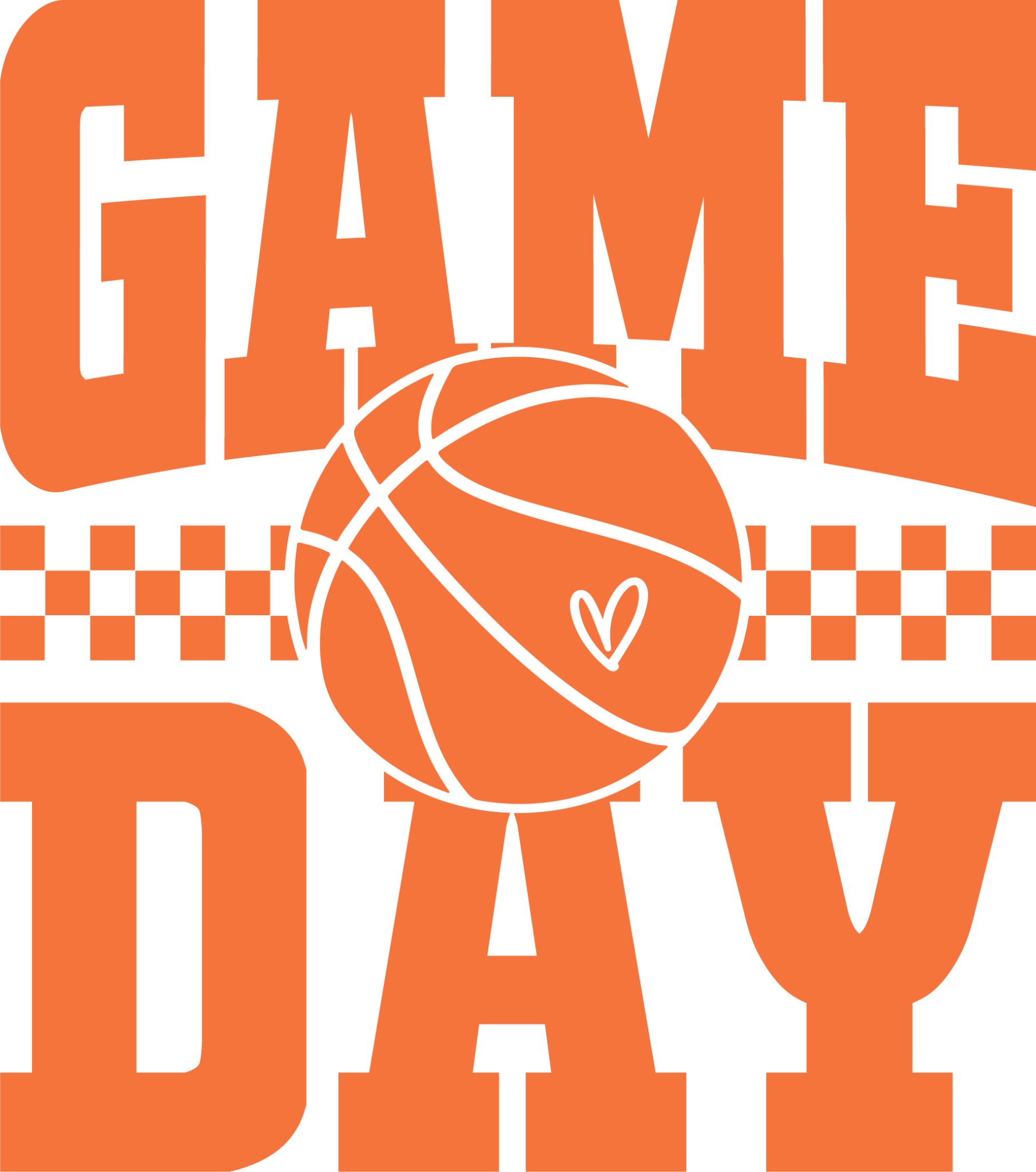 BB7 - Basketball Game Day DTF Transfer - My Vinyl Craft