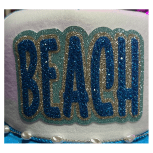 Beach Rhinestone Iron On Patch *PRE - ORDER* - My Vinyl Craft