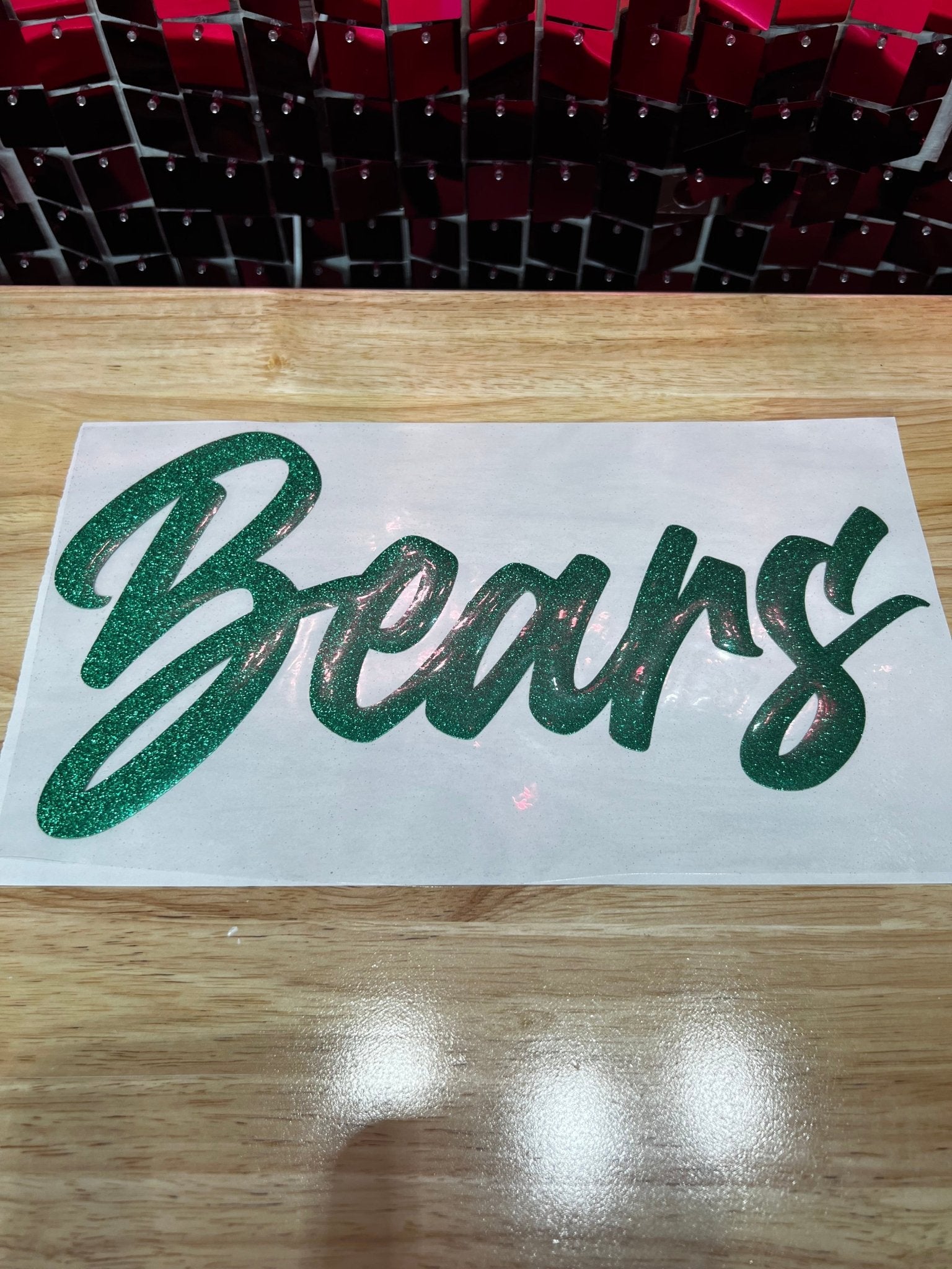 Bears Glitter Puff Transfer **PRE - ORDER** - My Vinyl Craft