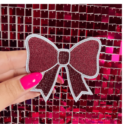 Big Bow Iron on Patch Multicolor - My Vinyl Craft