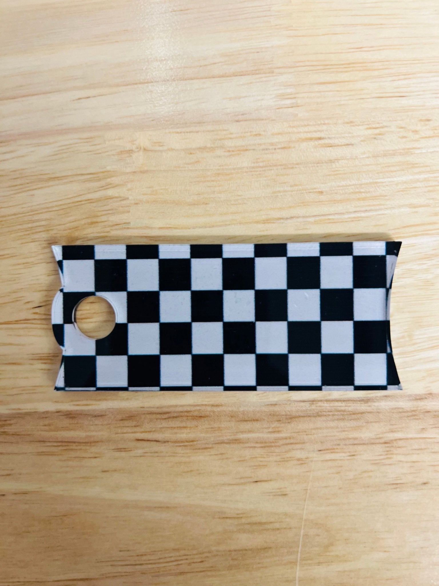 Black Checkered Cup Topper - My Vinyl Craft