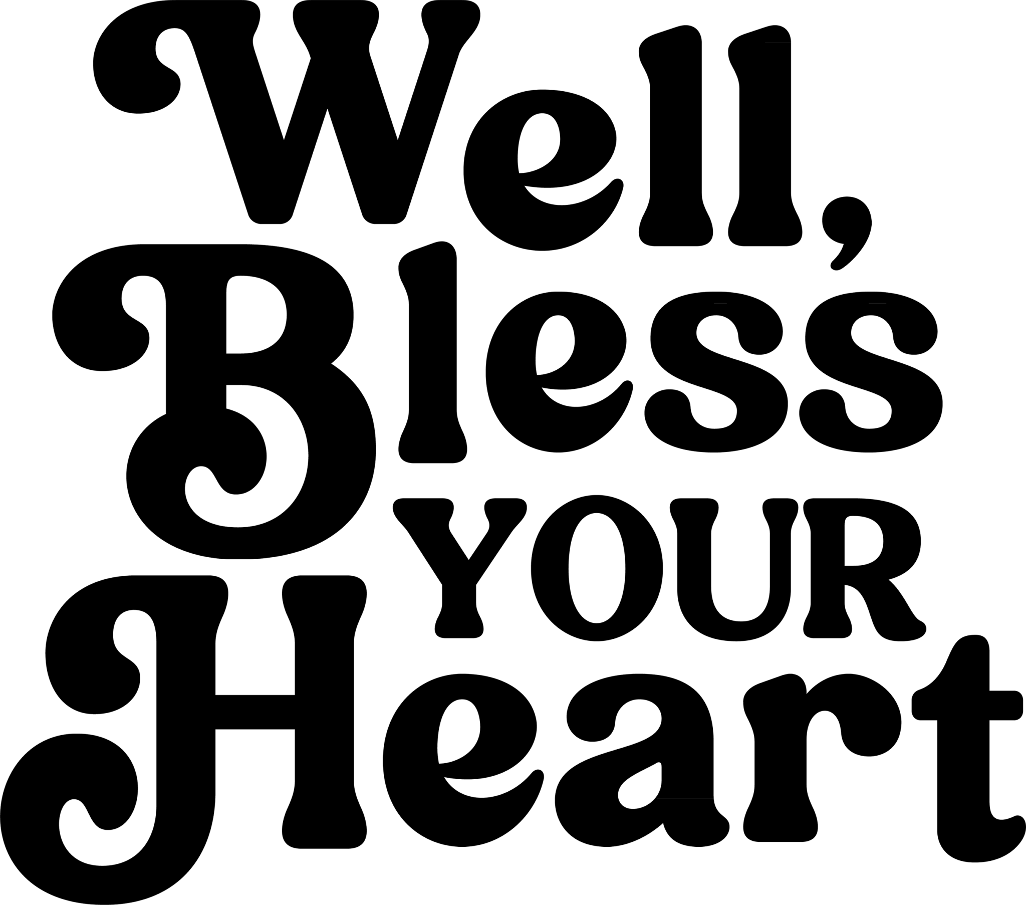 Bless your heart DTF Transfer - My Vinyl Craft