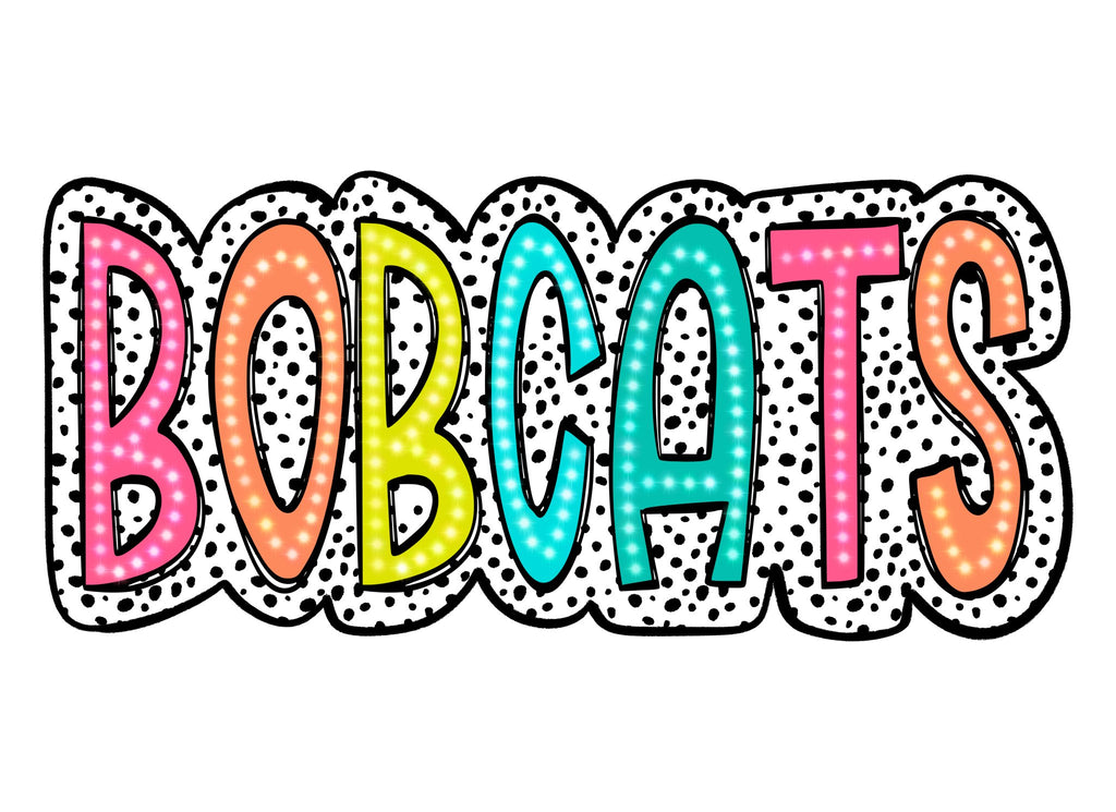 Bobcats Dot DTF Transfer - My Vinyl Craft