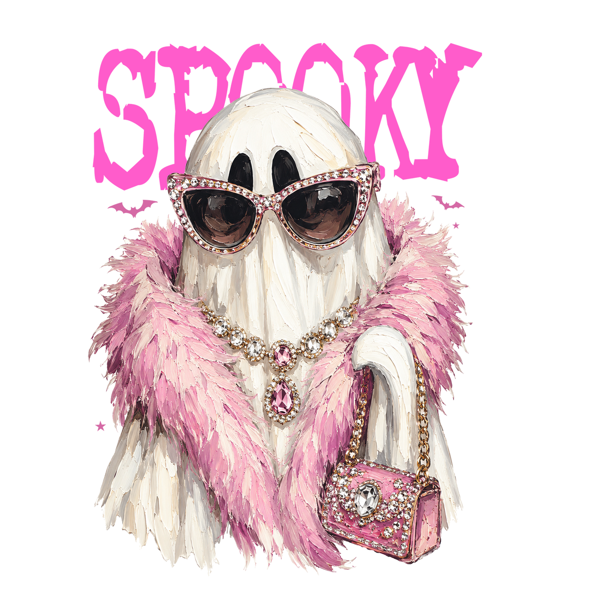 HW18 - Spooky Diva Ghost DTF Transfer