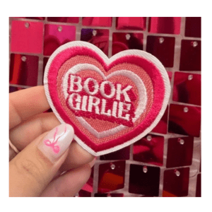 Book Girlie Iron On Patch - My Vinyl Craft