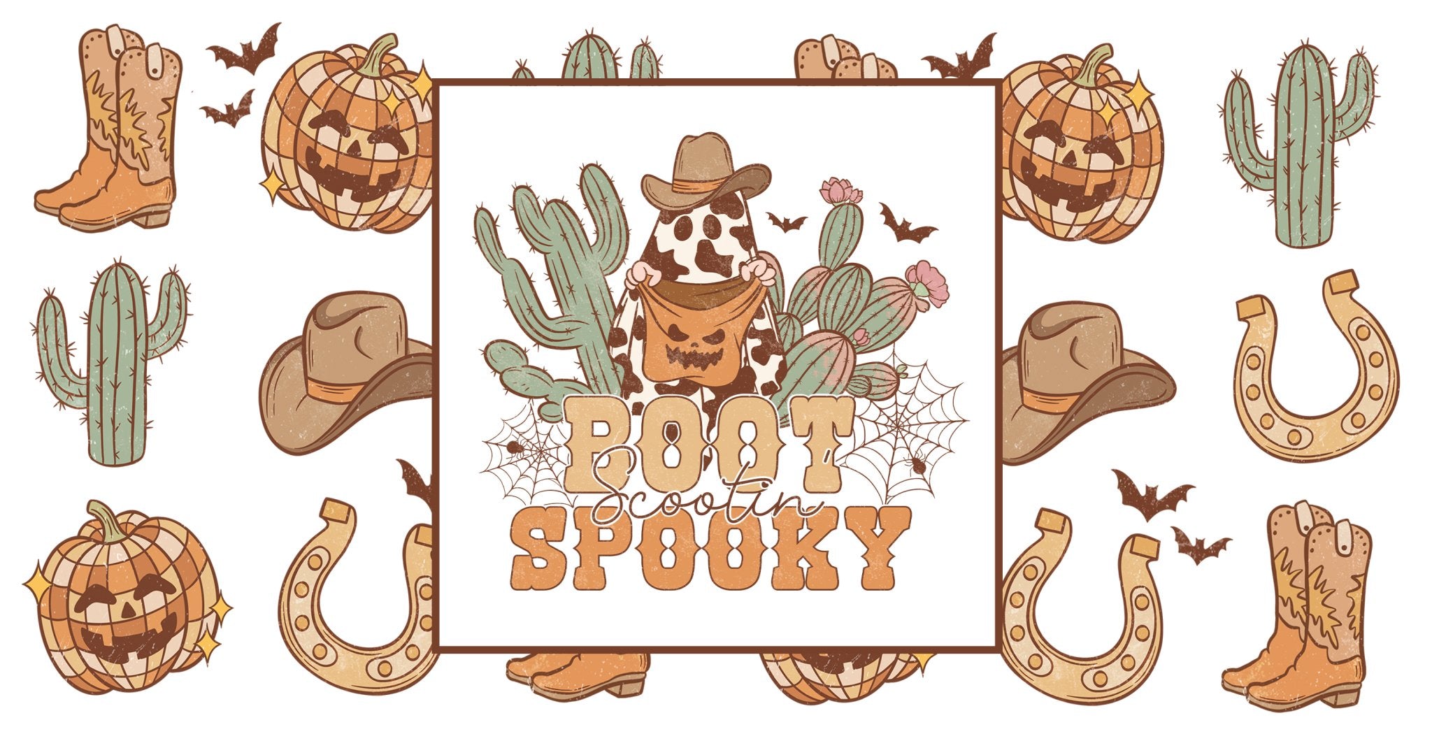 Boot Spooky UV DTF Cup Wrap - My Vinyl Craft