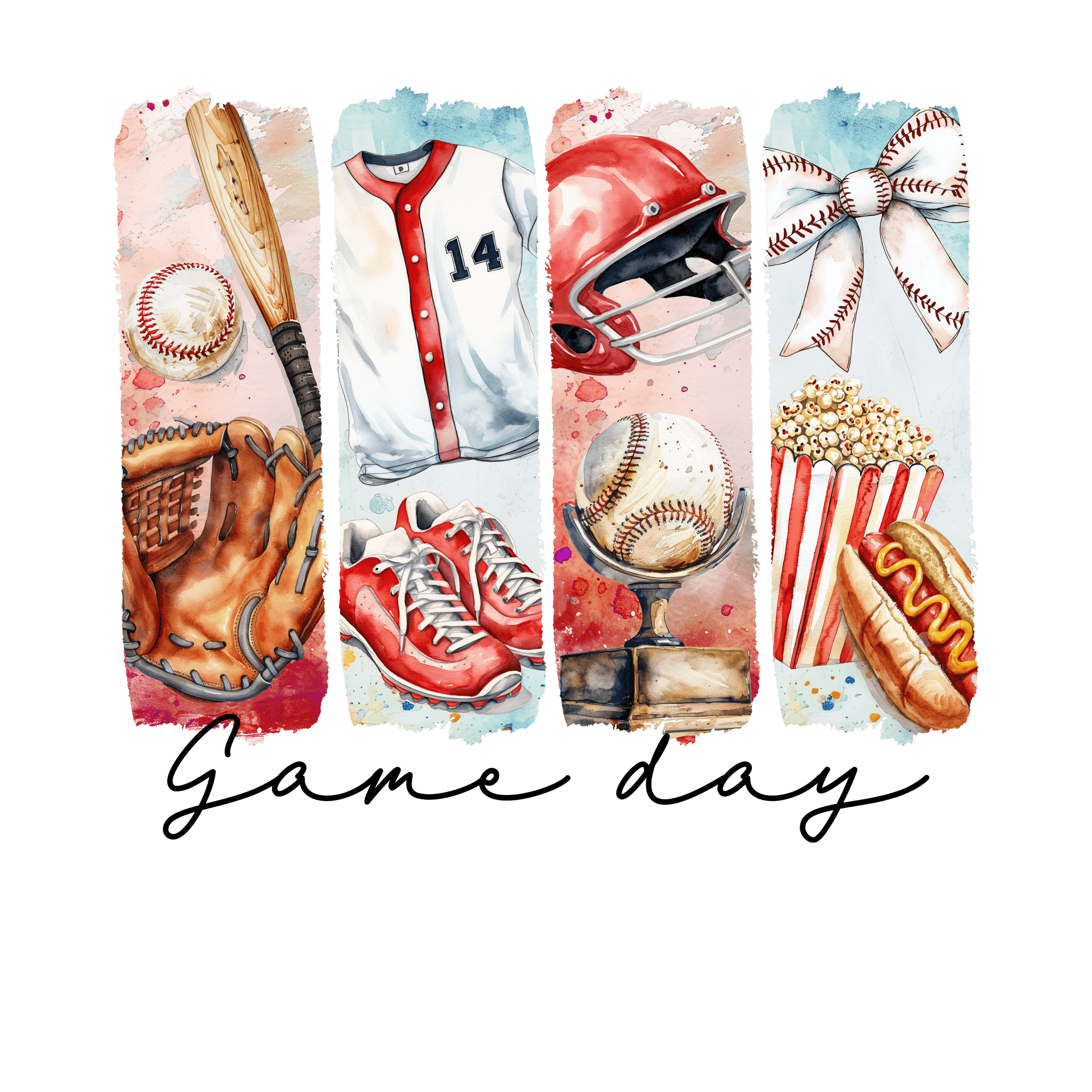 BS11 - Baseball Block DTF Transfer - My Vinyl Craft