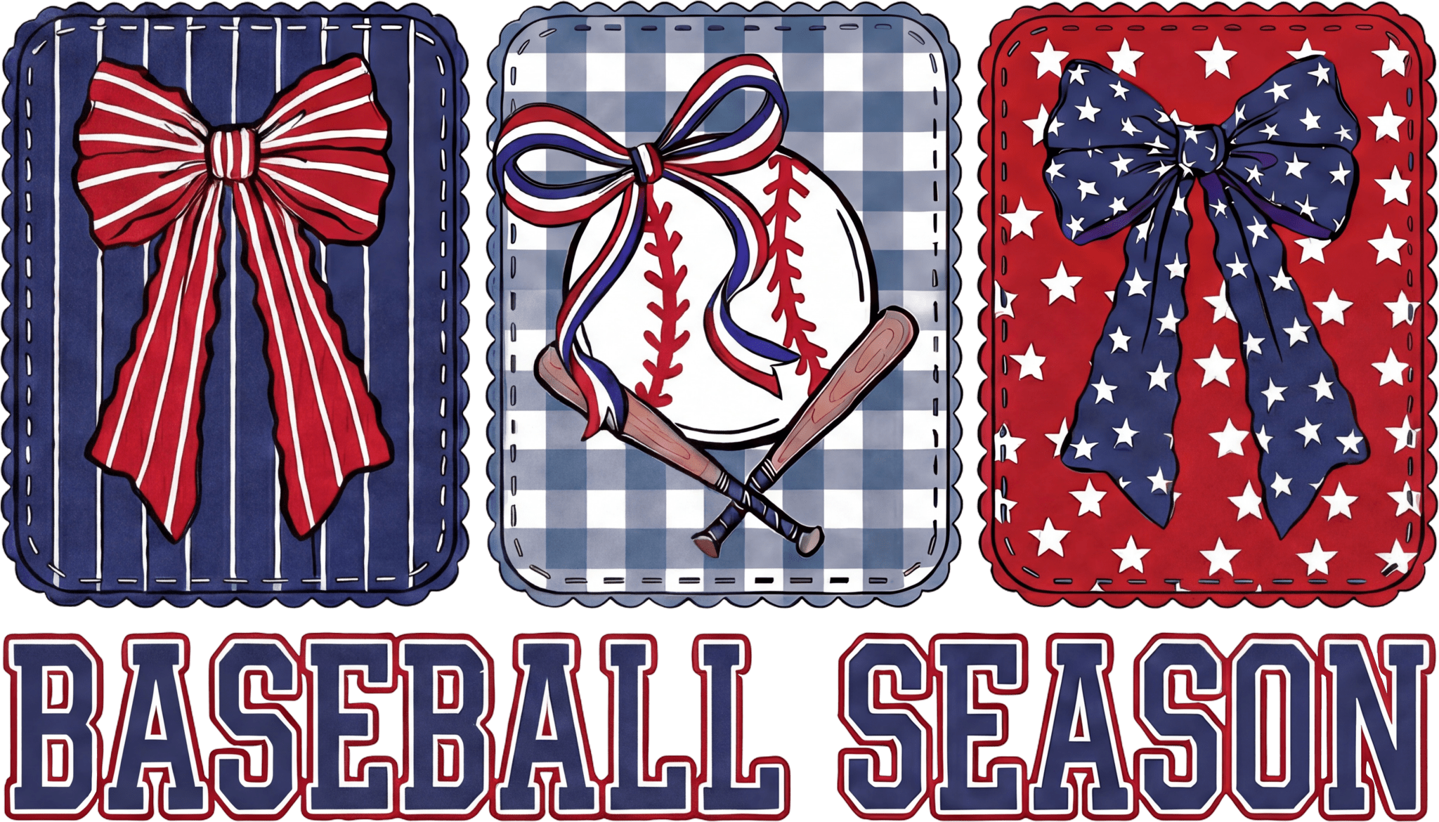 BS2 - Girly Baseball Season DTF Transfer - My Vinyl Craft