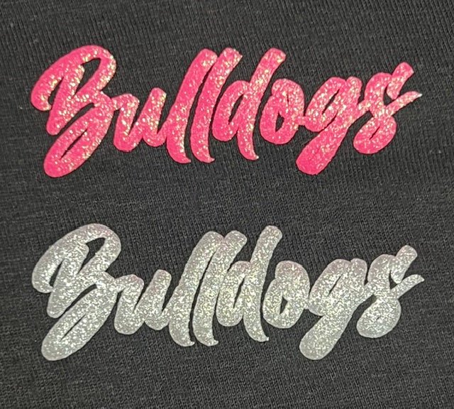 Bulldog Mascot Glitter Puff Transfer **PRE - ORDER** - My Vinyl Craft