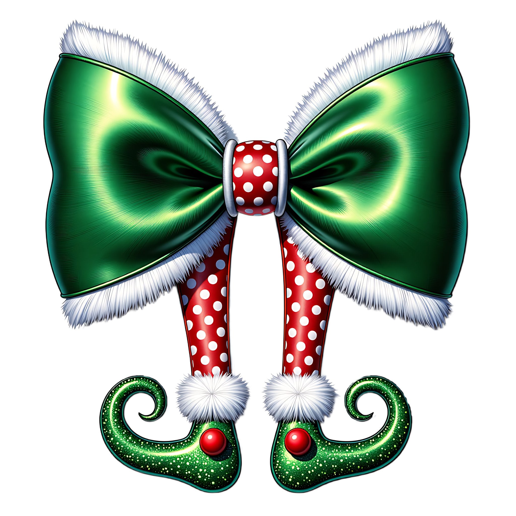 CH22 - Elf Bow DTF Transfer - My Vinyl Craft