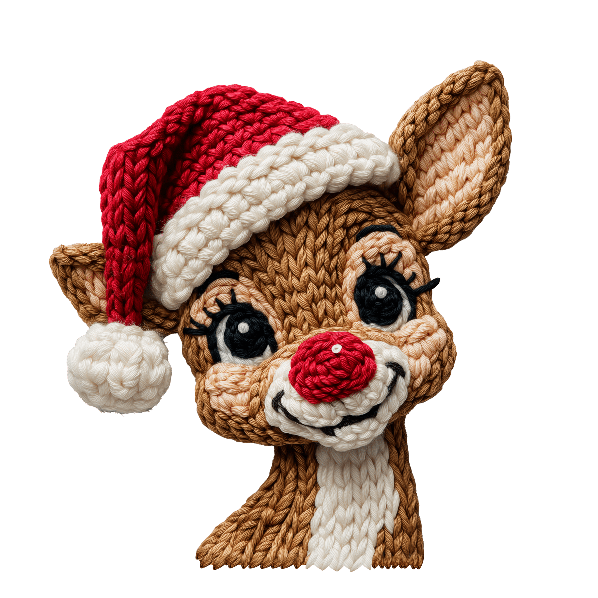 CH25 - Yarn Reindeer DTF Transfer - My Vinyl Craft